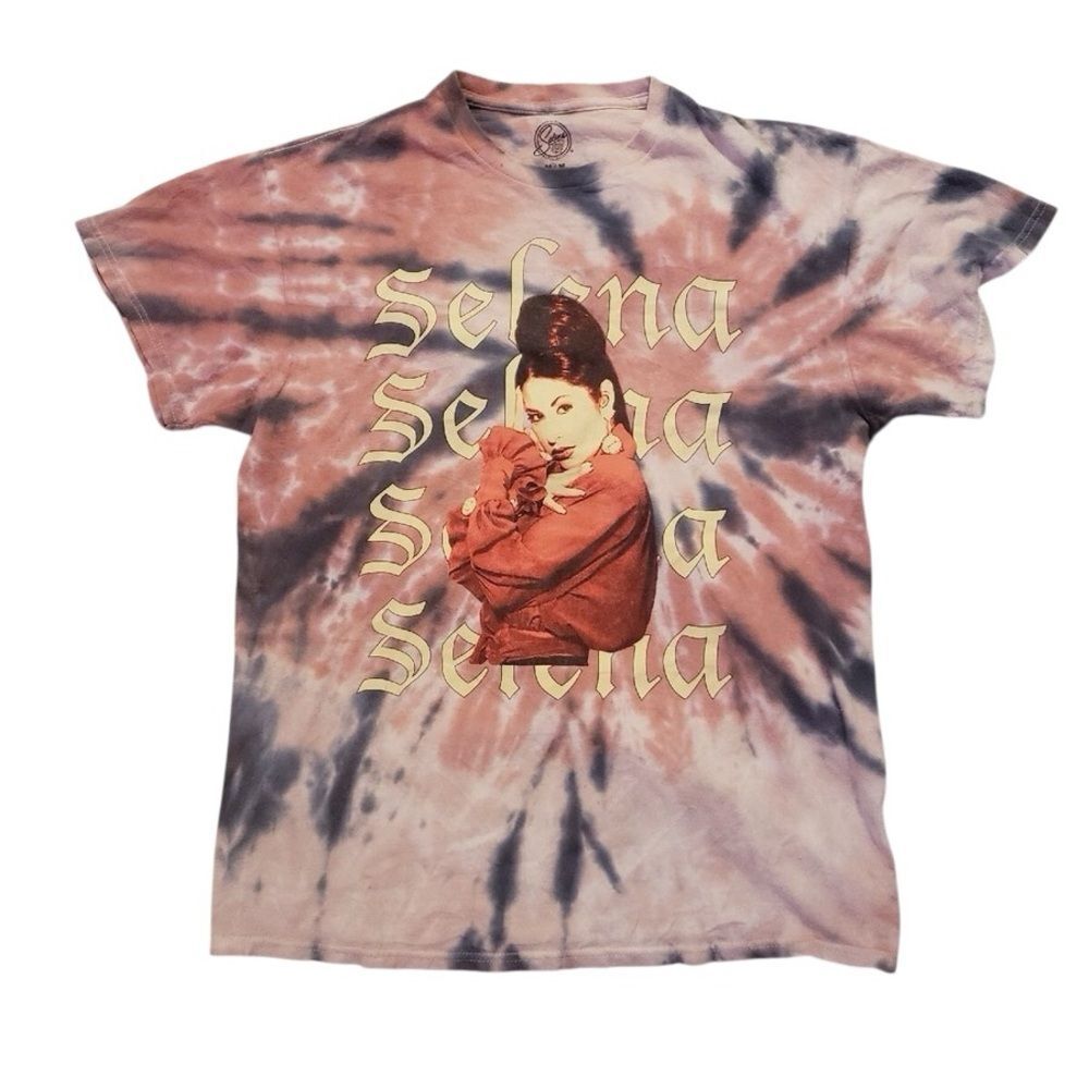 Selena Graphic Tie-Dye Short Sleeve Tee Size L - Picture 3 of 4